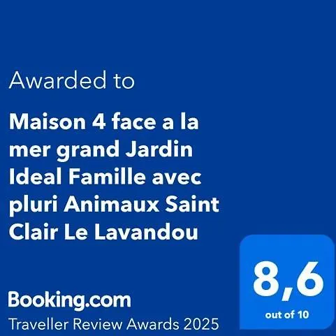 Maison 4 faces a la mer Le Lavandou Hébergement de vacances